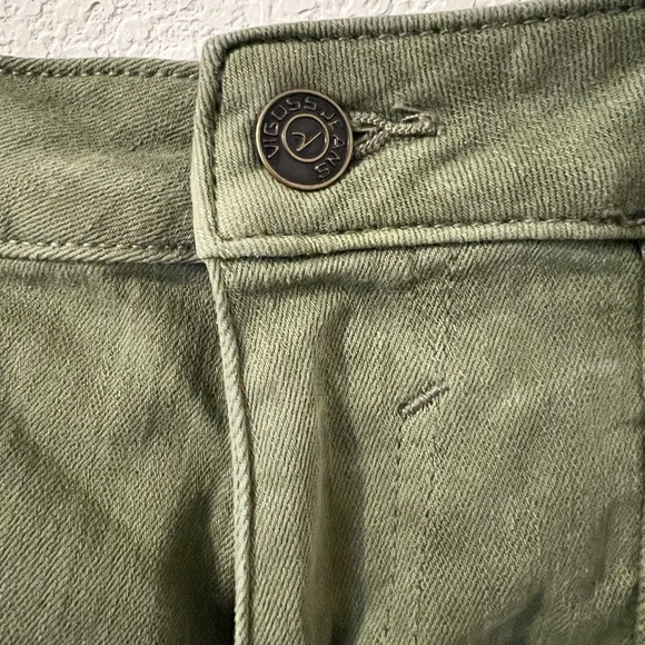 Olive Green Vigoss Jean Shorts - Picture 6 of 6